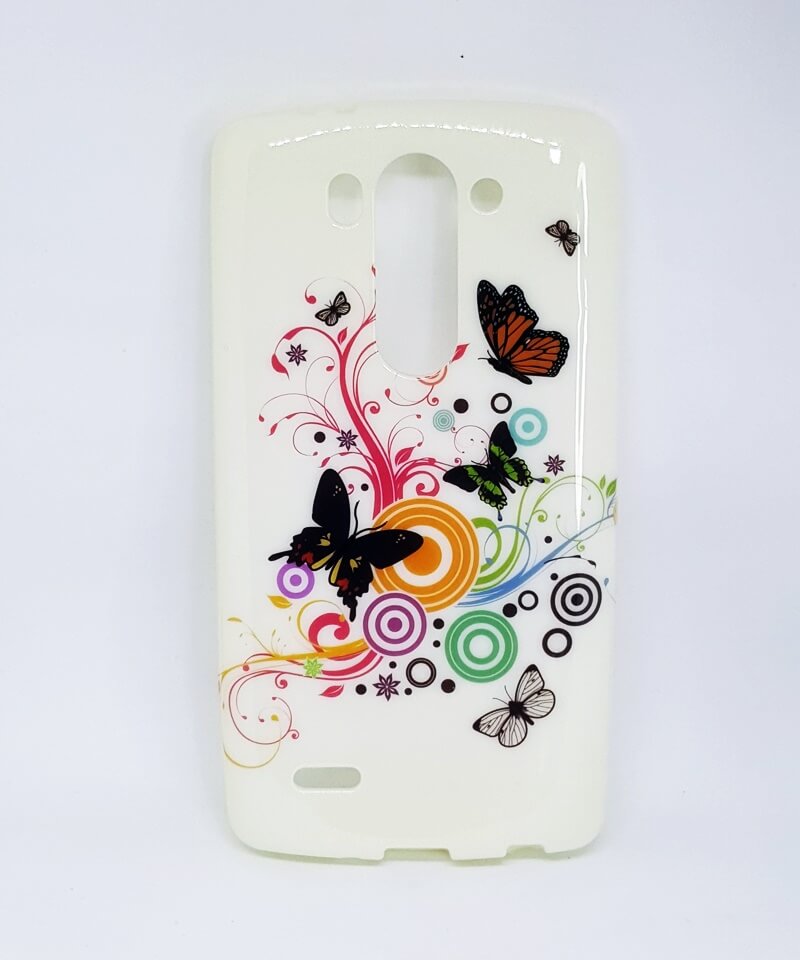 Чохол-накладка для LG G3 Mini метелики (силікон)-0
